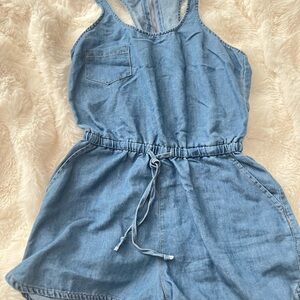 Bluenotes Light Blue Denim Romper